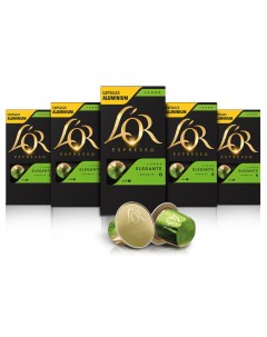 Набор кофе в капсулах L OR Espresso Lungo Elegante 10 упаковок L'or