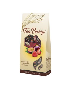 Чай черный Сочная клубника со вкусом маракуйи 100 г Teaberry