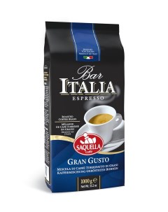 Кофе зерновой bar Italia Gran Gusto 1 кг Saquella