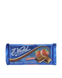 Шоколад E Wedel молочный с клубничной начинкой 100 г E.wedel