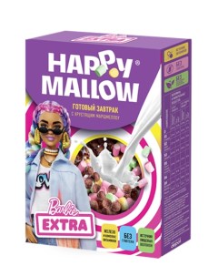 Сухой завтрак с маршмеллоу Barbie 240 гр Упаковка 10 шт Happy mallow