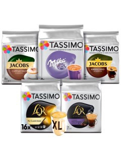 Набор Семейный кофе в капсулах 5 упаковок Tassimo