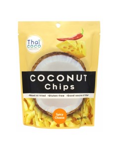 Чипсы кокосовые со вкусом сыра 40 г Thai coco