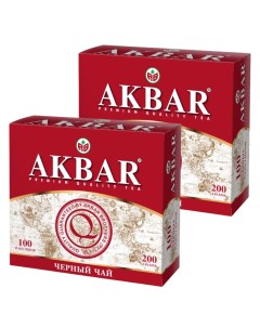 Чай черный Classic Series 2 шт по 100 пакетиков Akbar