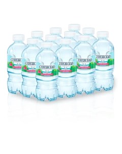 Вода питьевая негазированная пластик 0 33 л 12 штук в упаковке Сенежская