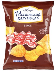 Чипсы картофельные бекон 130 г Московский картофель