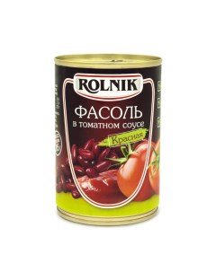 Фасоль в томатном соусе 410 г Rolnik