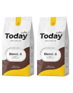 Кофе в зернах Blend 8 Arabica 100 Premium 200 г х 2 шт Today