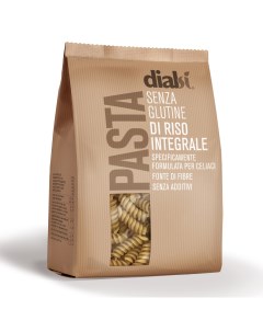 Паста Dialsi Фузилли из коричневого риса 400гр без глютена Dialcos