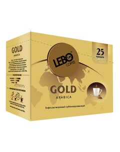Кофе растворимый gold 2 г 25 пакетиков Lebo