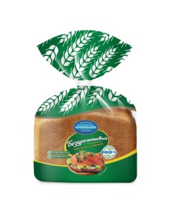 Хлеб ржано пшеничный бездрожжевой с семенами льна в нарезке 300 г Коломенское