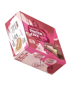 Протеиновое печенье Twisted Protein Cake Ром гранат 24шт по 70г Fit kit