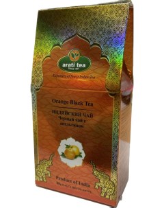 Чай черный Orange Black Tea Ассам с апельсином 80 г Arati tea