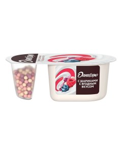 Йогурт Фантазия с хрустящими шариками со вкусом ягод 6 9 105 г Даниссимо
