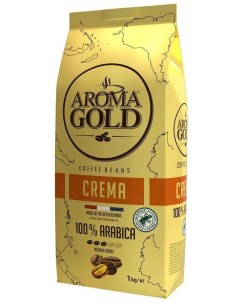 Кофе в зернах Crema 1 кг Aroma gold