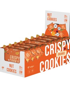 Протеиновое печенье Crispy Cookies 40 г апельсин 9 шт Bootybar