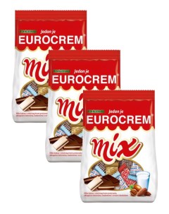 Набор шоколадных конфет Eurocrem mix 3шт по 280гр Swisslion