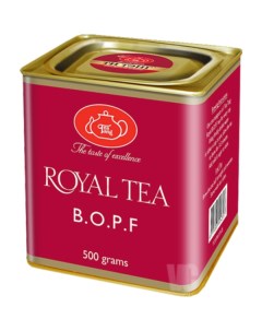 Чай черный 400гр Королевский B O P F в металл банке Ти тэнг
