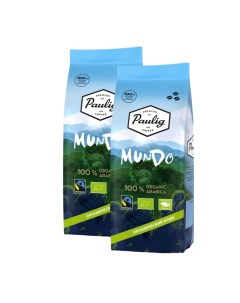Кофе в зернах Mundo 100 арабика 2 упаковки по 250 гр Paulig