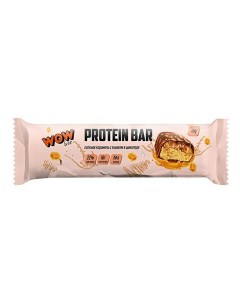 Батончик WOW Protein Bar протеиновый соленая карамель кокос в шоколаде 45 г Prime kraft