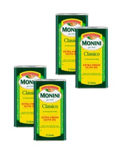 Масло оливковое Экстра Вирджин Классико жесть 3 л 4 шт Monini