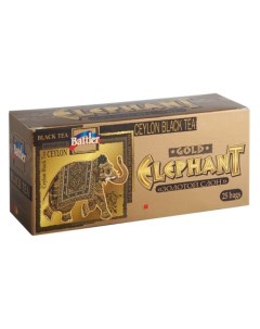 Чай золотой слон черный 25 пакетиков Battler
