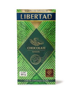 Шоколад темный на сырье Ivory Coast с какао крупкой 80 г х 3 шт Libertad