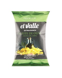 Чипсы со вкусом оливкового масла и розовой соли 45 г El valle