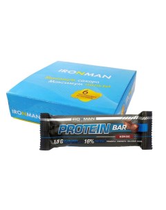 Протеиновый батончик Protein Bar с коллагеном Кокос 50 г Ironman