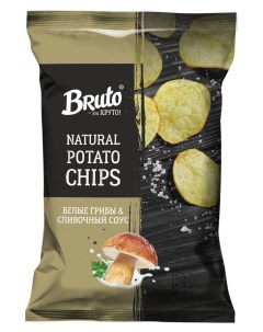 Чипсы картофельные NPC белые грибы и сливочный соус 130 г Bruto