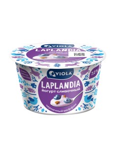 Йогурт Laplandia Черничный маффин 7 2 180 г Viola