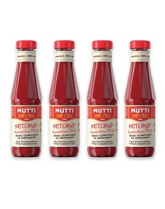 Кетчуп томатный в стеклянных бутылках 4 шт по 340 г Mutti