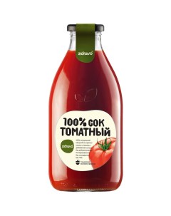 Сок томатный 100 0 75л стеклянная бутылка Республика Сербия Zdravo