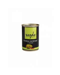 Оливки product Зеленые с перцем 300 г Vegda