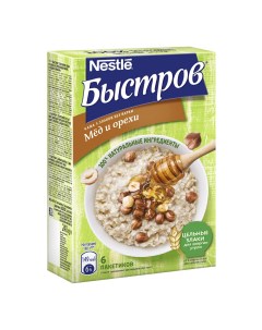 Каша Nestle 5 злаков мед орехи моментальная 40 г х 6 шт Быстров