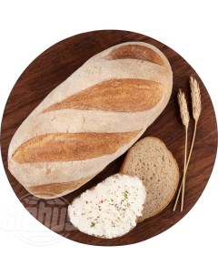 Хлеб серый Сергеевский ржано пшеничный 500 г Nobrand