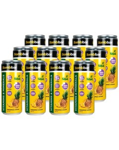 Лимонад витаминизированный Vitamins Minerals Ананас 12 шт по 330 мл Bombbar