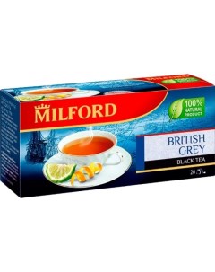 Чай байховый черный ароматизированный 20 1 75 г Милфорд