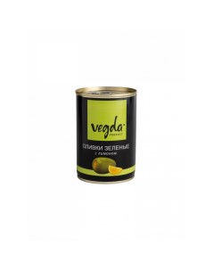 Оливки зеленые product с лимоном жестяная банка Vegda