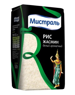 Рис жасмин белый ароматный 500 г Mistral
