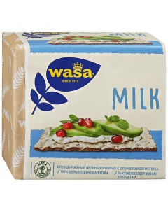 Хлебцы Milk ржаные цельнозерновые с добавлением молока 230 г Wasa