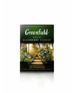 Чай чёрный Blueberry Forest 20 пакетиков Greenfield