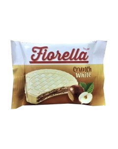 Вафли в белом шоколаде с ореховой начинкой 20 гр Упаковка 24 шт Fiorella