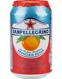 Напиток с соком красного апельсина среднегазированный жестяная банка 0 33 л Sanpellegrino