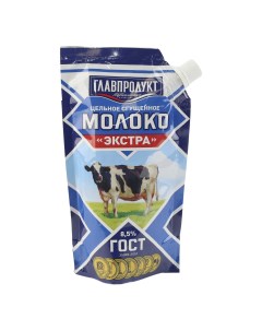 Сгущенное молоко Экстра цельное с сахаром 8 5 270 г Главпродукт