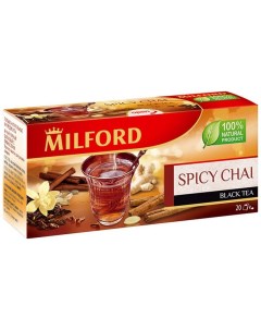 Чай черный С пряностями с добавками 20 пакетиков Милфорд