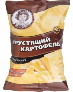 Картофельные чипсы в ломтиках со вкусом сыра 70 г Хрустящий картофель