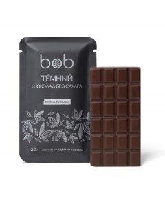 Шоколад chocolate Темный без добавления сахара 20 гр Bob