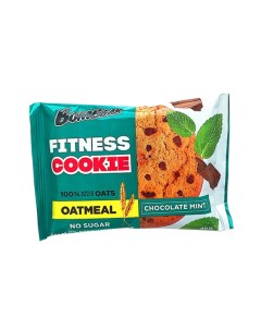 Овсяное печенье Fitness Cookie 10шт по 40г шоколад мята Bombbar