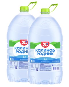 Вода питьевая негазированная артезианская 2 шт х 6 л Калинов родник